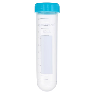 15mL淺藍蓋印刷離心管螺口圓底