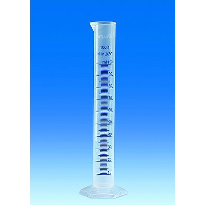 PP量筒 藍色刻劃 250ml