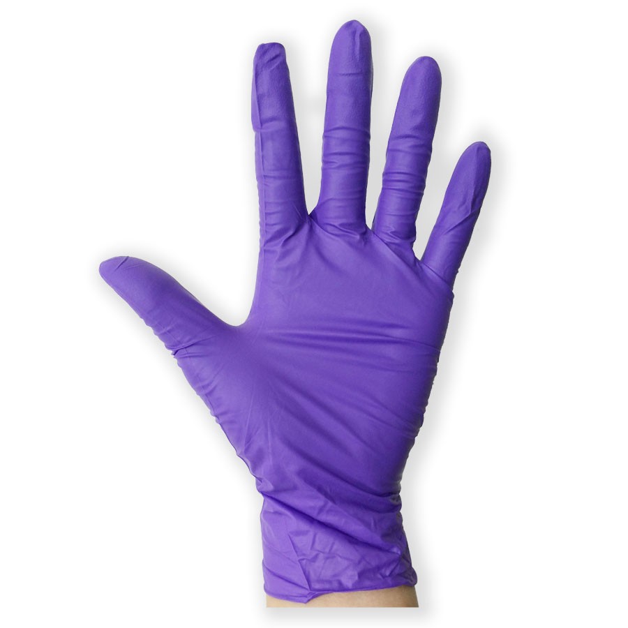 無粉檢診手套 紫色 NBR手套 (加厚5.5g)
