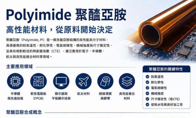 【Polyimide 聚醯亞胺|高性能材料,從原料選擇開始】